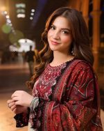 Asim Jofa Printed Embroidered Lawn 3 Pc Suit | Latest Collection - Image 2