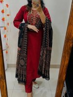 Black & Red The Royal Contrast three piece set - Image 2