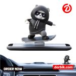 Bear Dashboard Decorations – Funny Skateboard Car Ornament