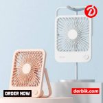 Best JISULIFE FA26 Desktop Fan – Ultra-Thin & 4500mAh Power
