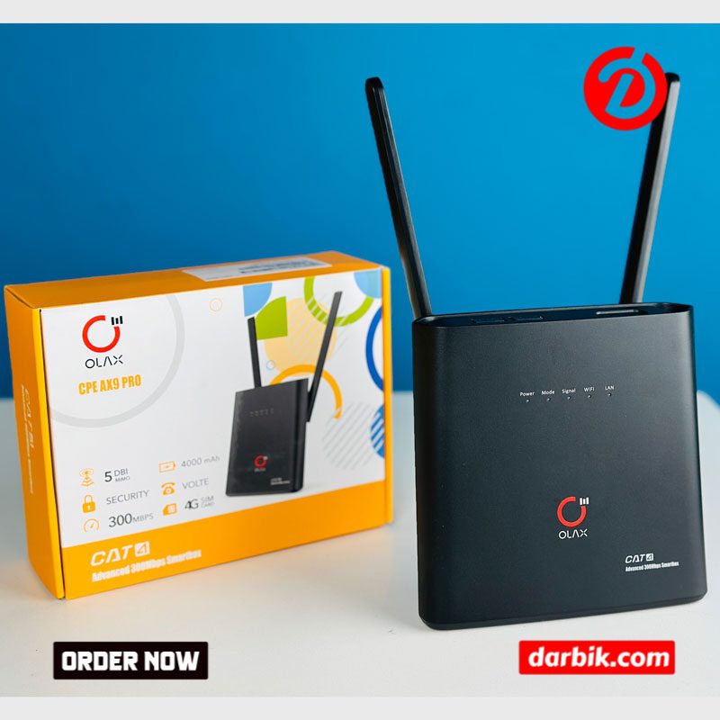 Olax AX9 Pro 4G LTE Wi-Fi router - Darbik