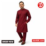 Pakistani Style Merun Color Kabli Set (Icon-3) – Trendy & Stylish Look | 1041