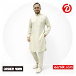 Pakistani Style Cream Color Kabli Set (Icon-3) – Trendy & Stylish Look | 1037