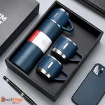 Stainless Steel Vacuum Flask Gift Set – 500ml Thermos & Cups - Image 4