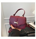 Basaran - Top Handle Faux Leather Flap Crossbody Bag - Image 2