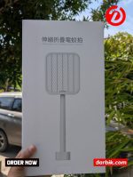 Retractable and foldable electric flyswatter