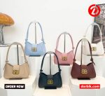 Retro Lock PU Leather Shoulder Bag