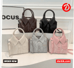 collared shirt crossbody shoulder bag