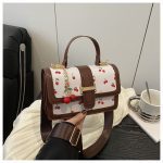 Island Luxe Cherry Print Satchel Handbag - Image 4