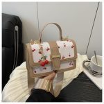 Island Luxe Cherry Print Satchel Handbag - Image 3