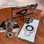 Suitable For Samsung S26Ultra Mobile Phone Case, Magnetic Stand, Electroplated Airbag, Anti-Fall Space Case, S25 Transparent Hard A17 - Image 2