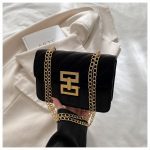 Quilted Velvet Shoulder Bag - Image 2
