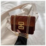 Quilted Velvet Shoulder Bag - Image 5
