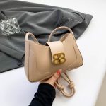 Retro Lock PU Leather Shoulder Bag - Image 6