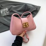 Retro Lock PU Leather Shoulder Bag - Image 3