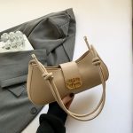 crescent-shaped PU leather shoulder bag - Image 2