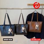 PU leather tote bag