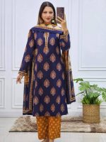 digital print three piece salwar kameez set - Image 3