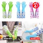 High Quality Multicolor Silicone Kitchen Hand Gloves for Dish Washing