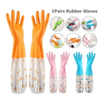 High Quality Multicolor Silicone Kitchen Hand Gloves for Dish Washing - Image 2