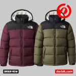TNF 700 Series Premium Insulated Jacket. ( COLOUR – Merun + OLIVE )