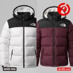 TNF 700 Series Premium Insulated Jacket. ( COLOUR – WHITE + MERUN )