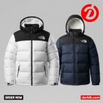 TNF 700 Series Premium Insulated Jacket. ( COLOUR – WHITE + NEVY )