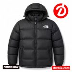 TNF INSULATED MINUS DOWN JACKET (Colour- BLACK + OLIVE ) - Image 3