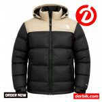 TNF INSULATED MINUS DOWN JACKET (Colour- MERUN + CREAM BLACK ) - Image 3