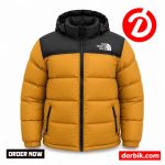 TNF INSULATED MINUS DOWN JACKET (Colour- MERUN + KHAKI ) - Image 3