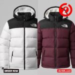 TNF INSULATED MINUS DOWN JACKET (Colour- MERUN + WHITE )