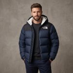 TNF 700 Series Premium Insulated Jacket. ( COLOUR – MERUN + NEVY ) - Image 3