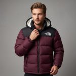 TNF 700 Series Premium Insulated Jacket. ( COLOUR – MERUN + NEVY ) - Image 2